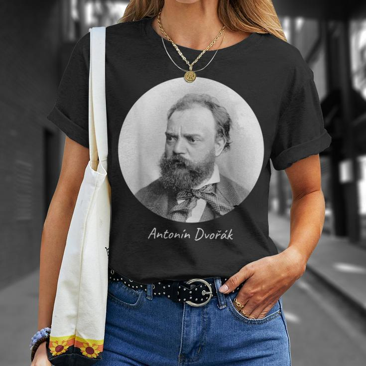 Antonin Dvorak Composer Portrait T-Shirt Gifts for Her