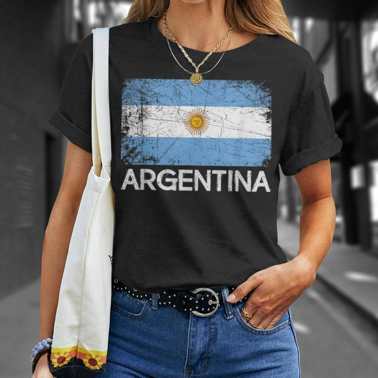 Argentinian Flag Vintage Made In Argentina T-Shirt Gifts for Her