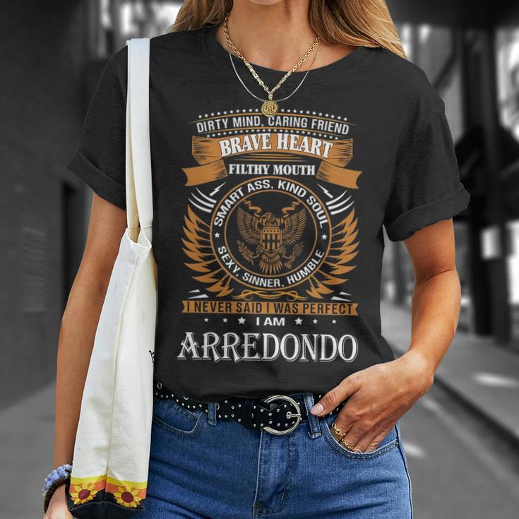 Arredondo Name Gift Arredondo Brave Heart V2 Unisex T-Shirt Gifts for Her