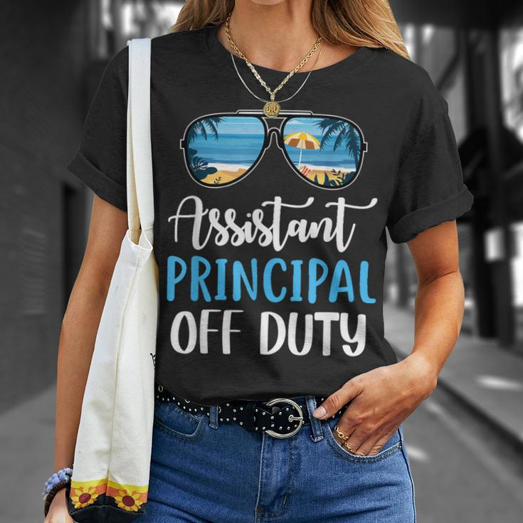 Assistant Principal Off Duty Beach Summer Last Day Of School Unisex T-Shirt Gifts for Her