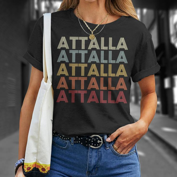 Attalla Alabama Attalla Al Retro Vintage Text T-Shirt Gifts for Her