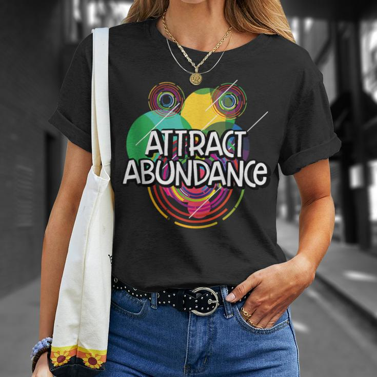 Attract Abundance Humanity Positive Quotes Kindness T-Shirt Gifts for Her