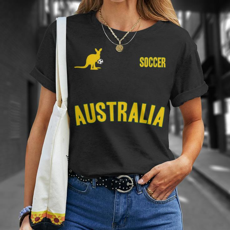Australia Soccer Aussie Soccer Sports T-Shirt Gifts for Her