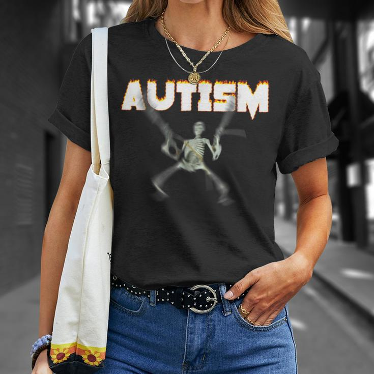 Autism Skeleton Meme T-Shirt Gifts for Her