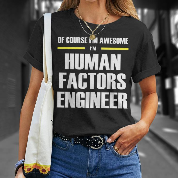 Awesome Human Factors Engineer T-Shirt Gifts for Her