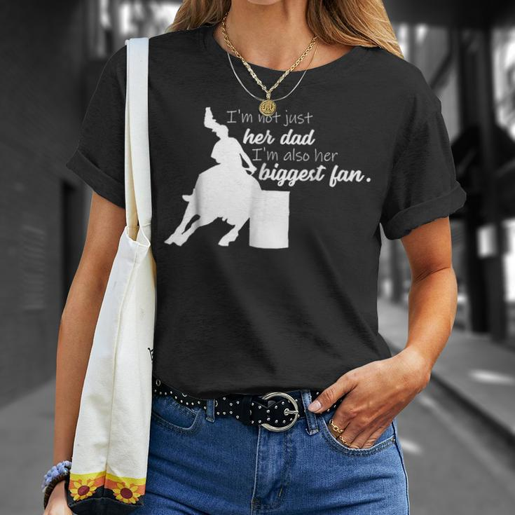 Barrel Racing DadCowgirl Horse Riding Racer Gift For Mens Unisex T-Shirt Gifts for Her