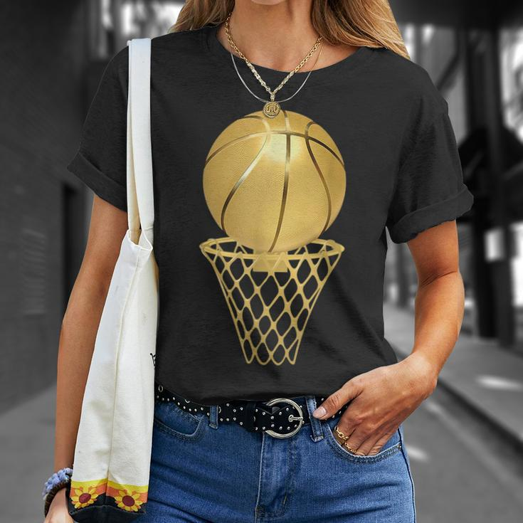 Basketball Player Trophy Game Coach Sports Lover Basketball Funny Gifts Unisex T-Shirt Gifts for Her