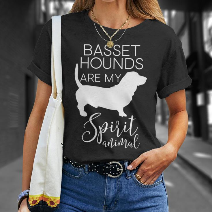 Basset Hound Dog Spirit Animal J000237 T-Shirt Gifts for Her