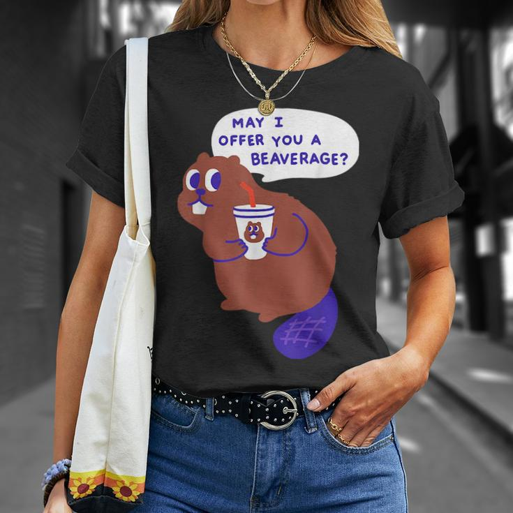 Beaver Offers A Beverage Unisex T-Shirt Gifts for Her