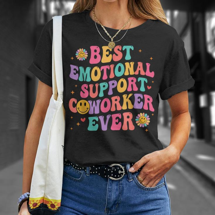 Best Emotional Support Coworker Ever T-shirt Gifts for Her