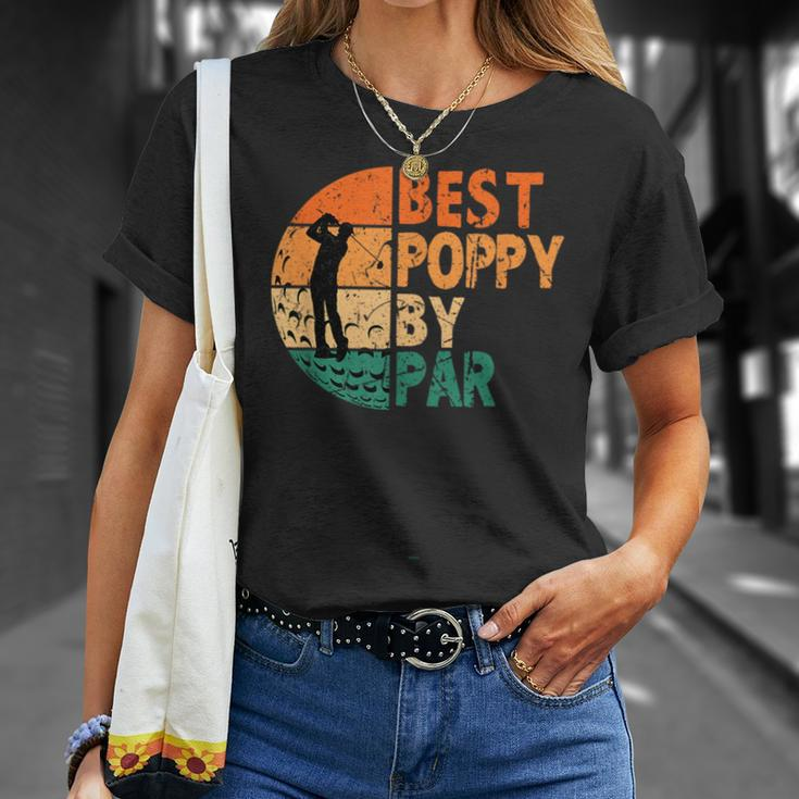 Best Poppy By Par Golf Fathers Day Golfing Funny Unisex T-Shirt Gifts for Her
