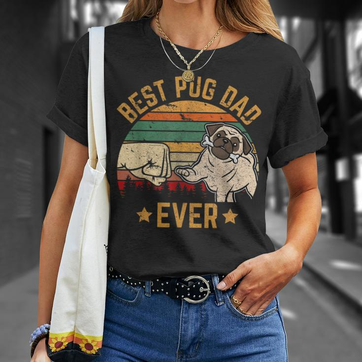 Best Pug Dad Ever Owner Lover Father Daddy Dog Gifts Unisex T-Shirt Gifts for Her
