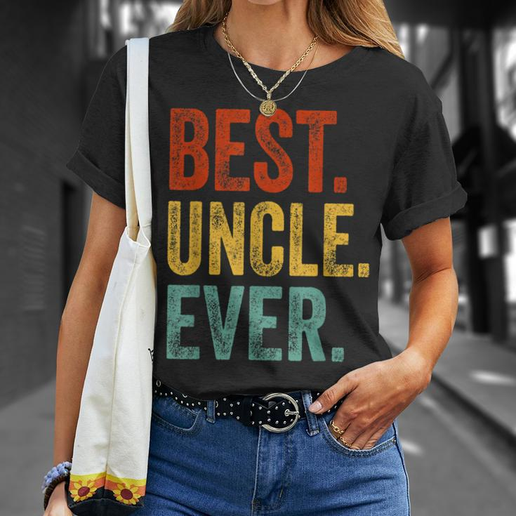 Best Uncle Ever Fathers Day Present Papa Daddy Grandpa Gift For Mens Unisex T-Shirt Gifts for Her