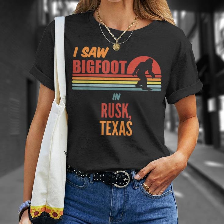 Bigfoot Lives In Rusk Texas T-Shirt Gifts for Her