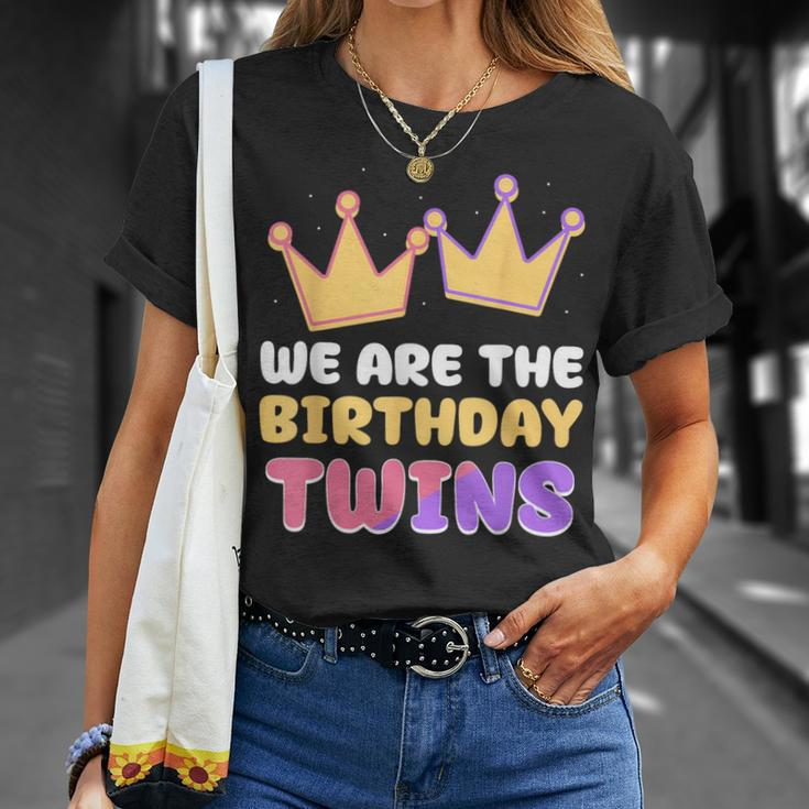 We Are The Birthday Twins Cute Celebrate Twin T-Shirt Gifts for Her