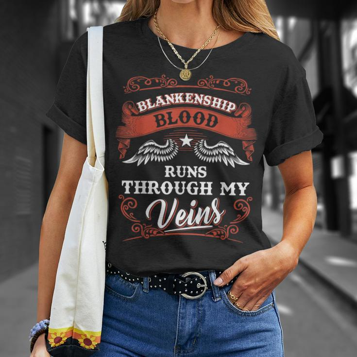 Blankenship Blood Runs Through My Veins Youth Kid 1T5d T-Shirt Gifts for Her