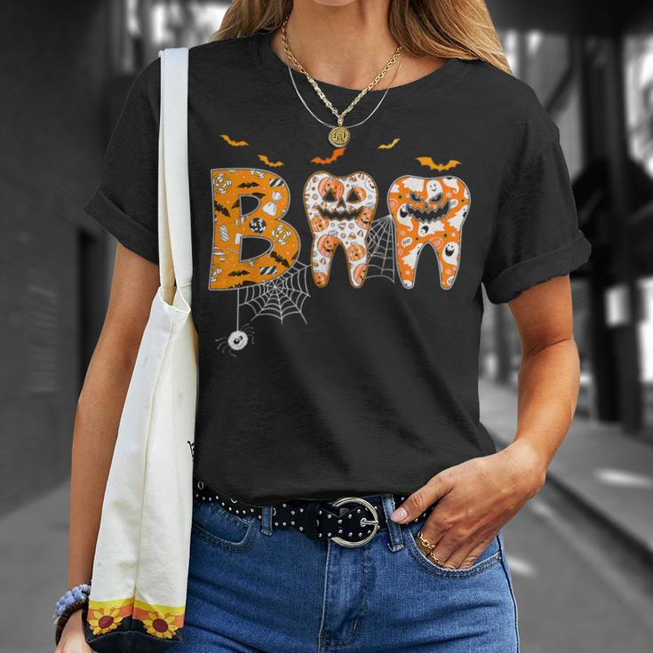 Boo Th Pumpkin Dentist Dental Hygienist Halloween Costume T-Shirt Gifts for Her