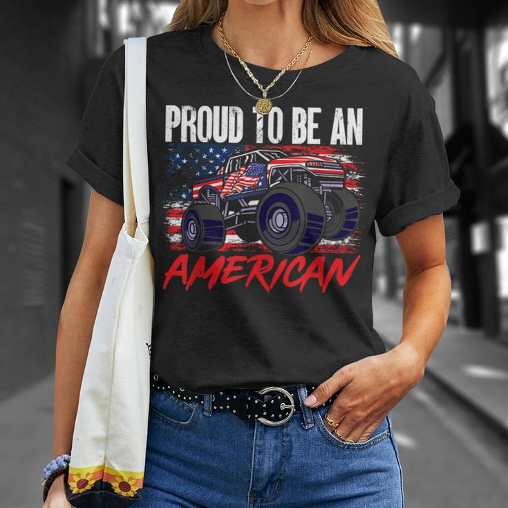 Boys Kids Proud To Be An American 4Th Of July Unisex T-Shirt Gifts for Her