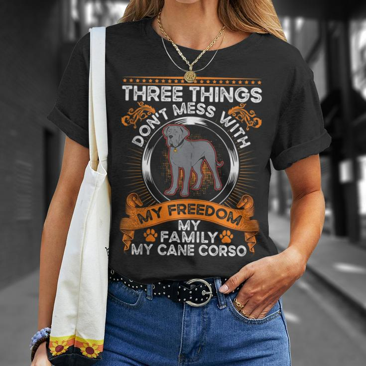 Cane Corso Family Italian Mastiff Italian Moloss Cane Corso Unisex T-Shirt Gifts for Her