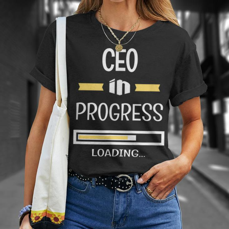 Chief Executive Officer In Progress Job Profession T-Shirt Gifts for Her