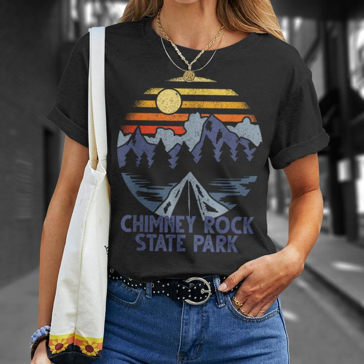 Chimney Rock State Park North Carolina Camping T-Shirt Gifts for Her
