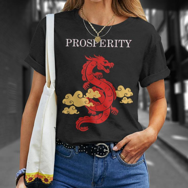 Chinese Dragon For Dragon Culture Lovers Prosperity Gift Unisex T-Shirt Gifts for Her