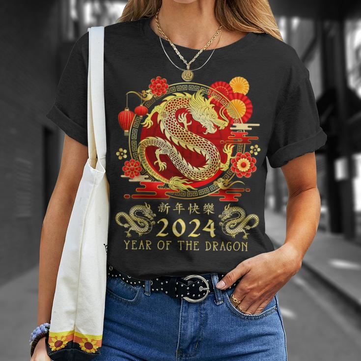 Chinese New Year 2024 Year Of The Dragon Happy New Year 2024 T-Shirt Gifts for Her