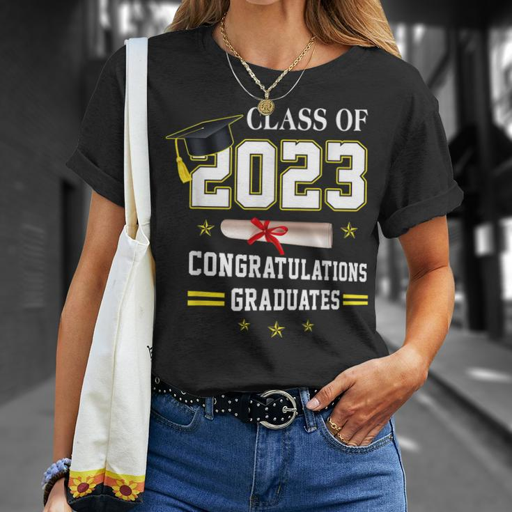 Class Of 2023 Congratulations Graduates Graduation Student Unisex T-Shirt Gifts for Her