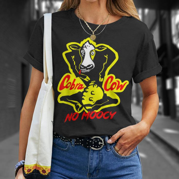 Cobra Cow No Moocy Satire Humor Design Unisex T-Shirt Gifts for Her