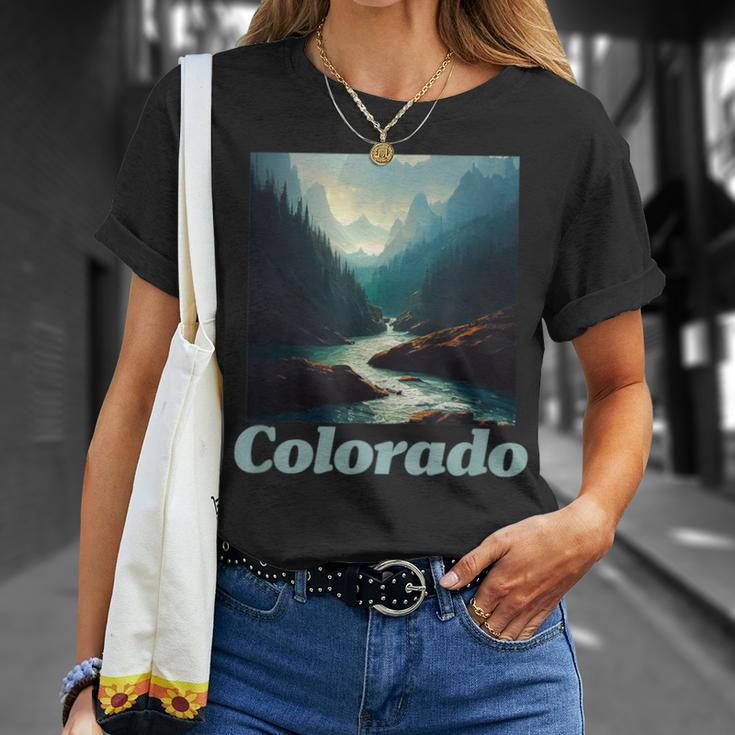Colorado Mountain And Nature Graphic T-Shirt Gifts for Her