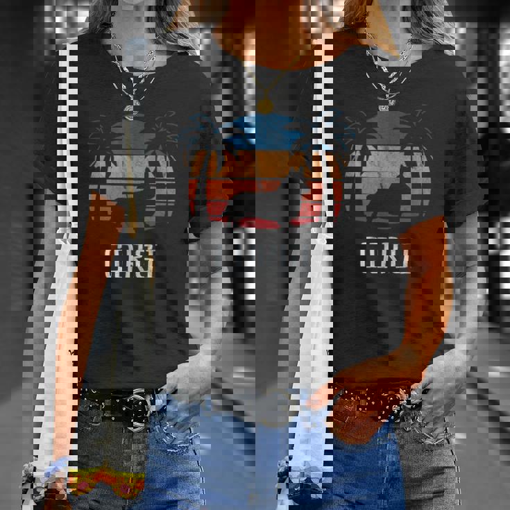 Corgi Dog - Retro 70S 80S Beach Unisex T-Shirt Gifts for Her Corgi Dog - Retro 70S 80S Beach Unisex T-Shirt Gifts for Her