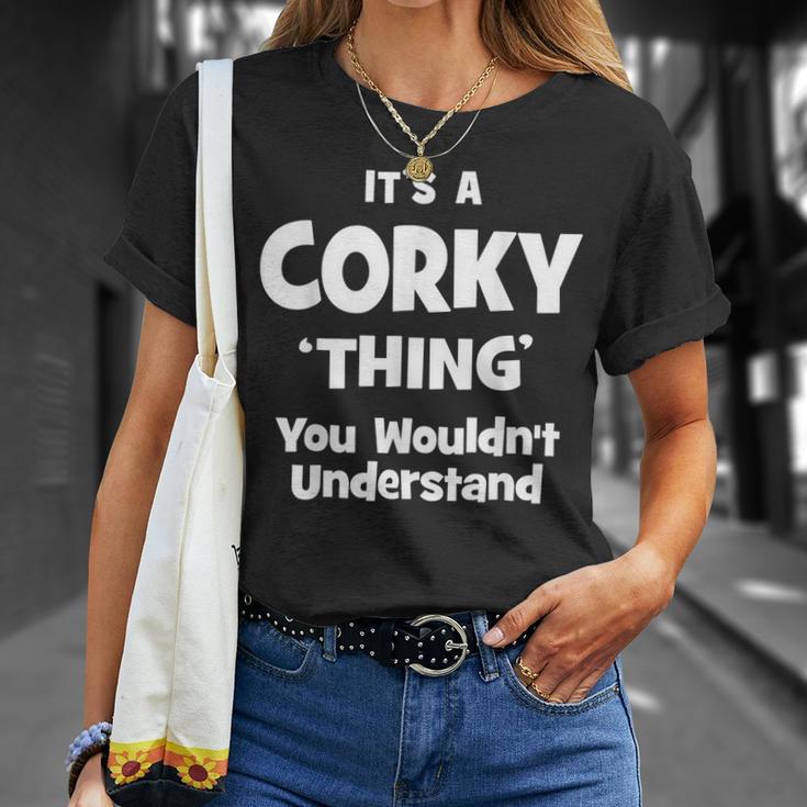 Corky Thing Name Funny Unisex T-Shirt Gifts for Her