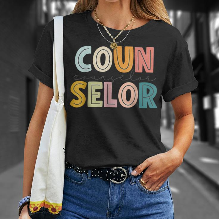 Counselor Alphabet Back To School First Day Of School Team T-Shirt Gifts for Her