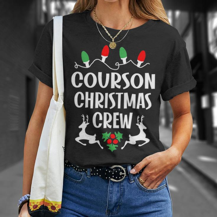 Courson Name Gift Christmas Crew Courson Unisex T-Shirt Gifts for Her