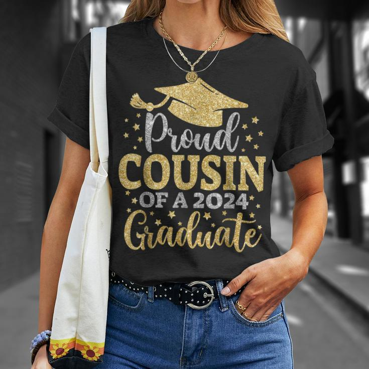 Cousin Senior 2024 Proud Cousin Of A Class Of 2024 Graduate Unisex T-Shirt Gifts for Her