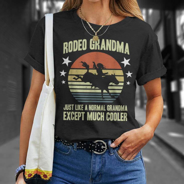 Cowgirl Women Horse Rider Rancher Grandmother Rodeo Grandma Unisex T-Shirt Gifts for Her