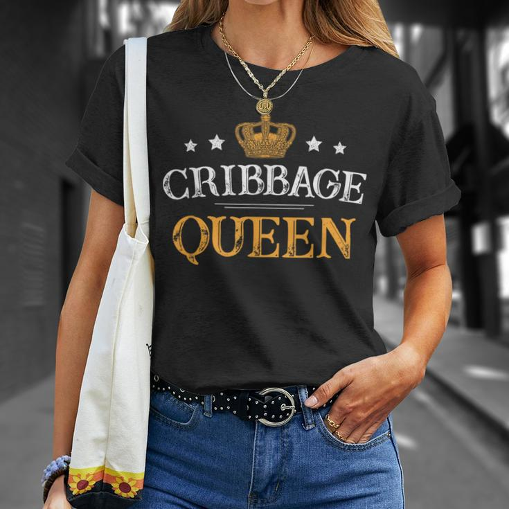 Cribbage Queen Board Card Game Player Gamer T-Shirt Gifts for Her