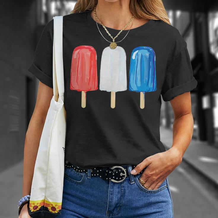 Cute Colorful Summer 4Th Of July Kids Popsicle Unisex T-Shirt Gifts for Her
