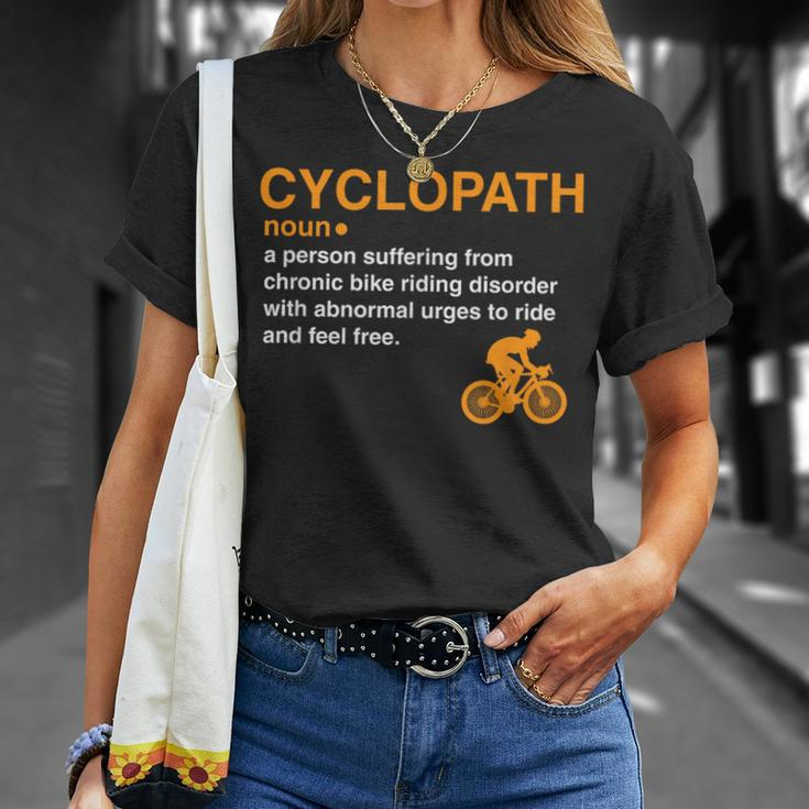 Cyclopath Dictionary Definition Cyclist Bike Riders T-Shirt Gifts for Her