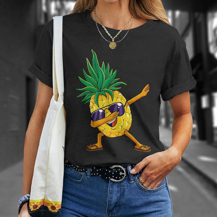 Dabbing Pineapple Hawaii Dab Dance Hawaiian Kids Unisex T-Shirt Gifts for Her