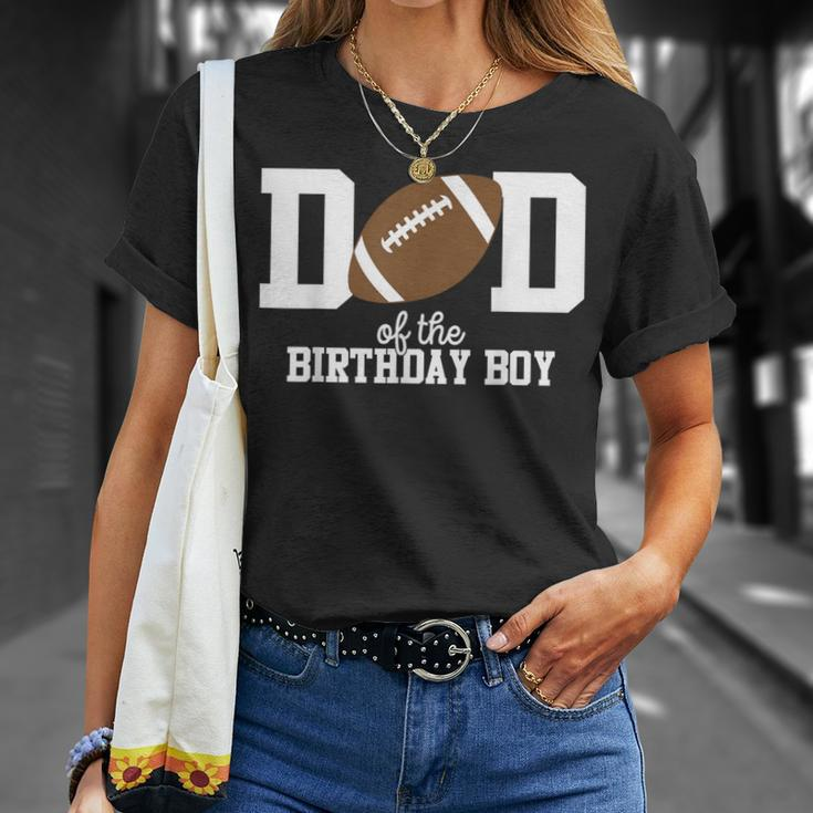 Dad Of The Birthday Boy Football Lover First Birthday Party T-Shirt Gifts for Her