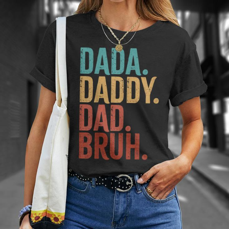 Dada Daddy Dad Bruh Fathers Day Vintage Men Unisex T-Shirt Gifts for Her