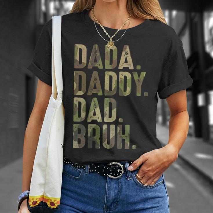 Dada Daddy Dad Bruh Funny Dad For Dads Fathers Day Unisex T-Shirt Gifts for Her