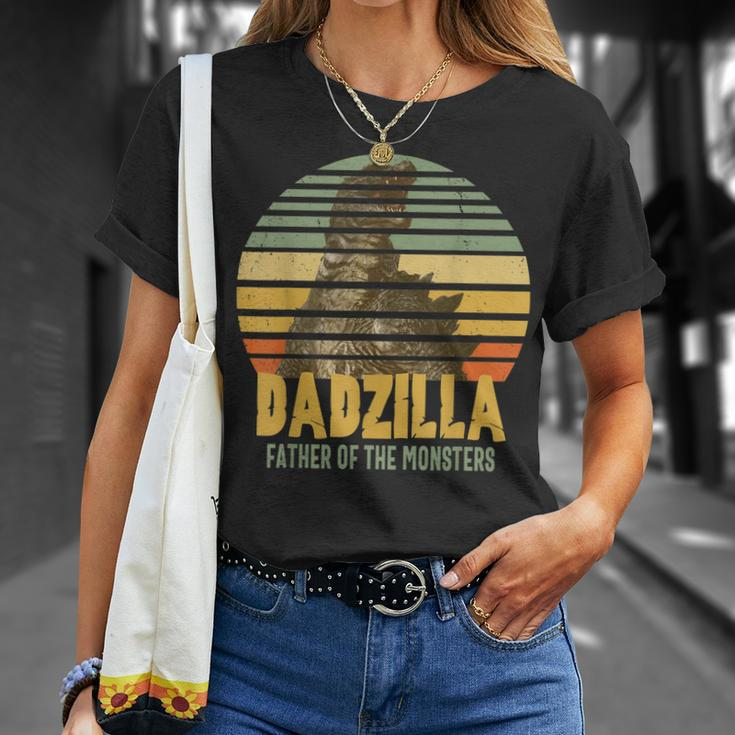 Dadzilla Father Of The Monsters Vintage Dad Fathers Day Gift For Mens Unisex T-Shirt Gifts for Her