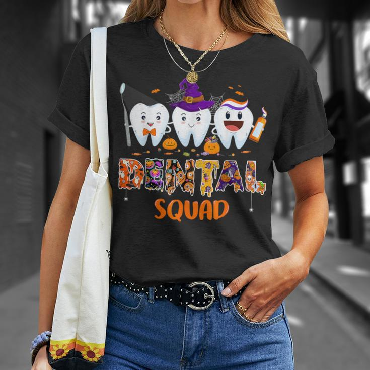 Dental Squad Denstist Spooky Halloween Ghost Costume T-Shirt Gifts for Her