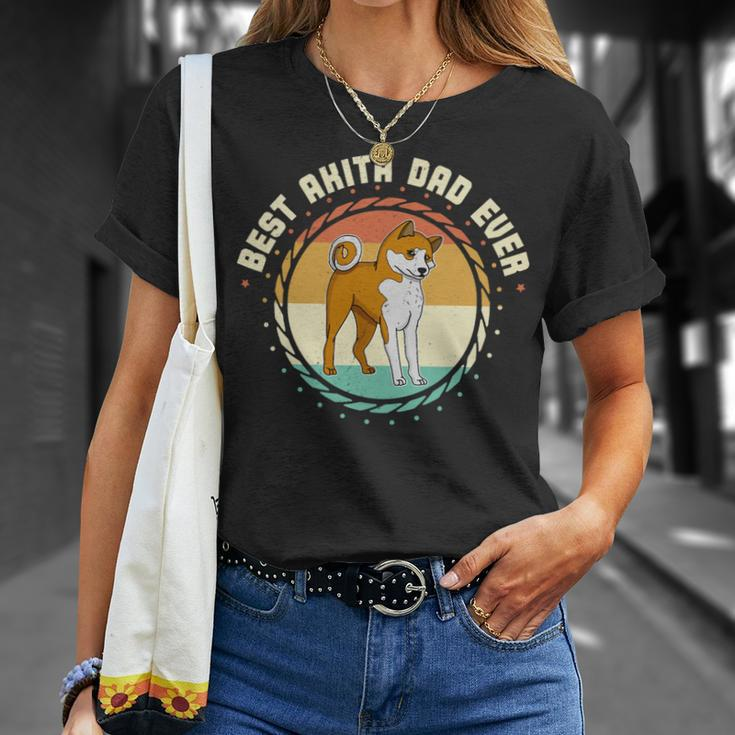 Dog Akita Mom Dog Sayings Breeder 637 Unisex T-Shirt Gifts for Her