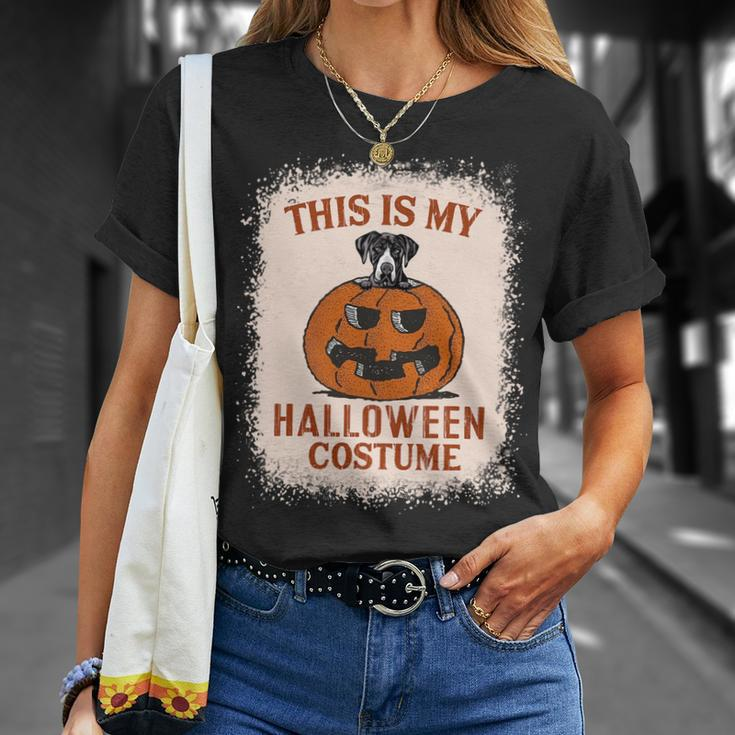 Dog Great Dane This Is My Halloween Costume Funny Great Dane Pumpkin Unisex T-Shirt Gifts for Her