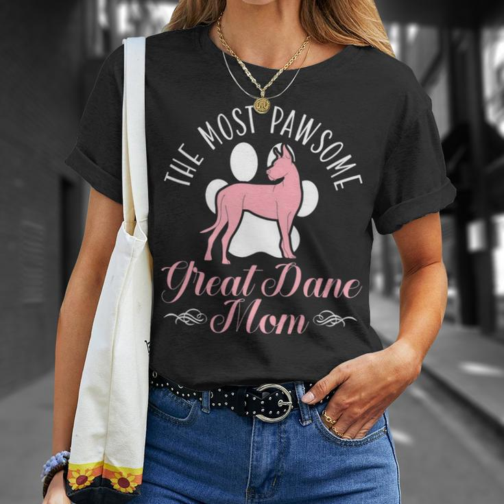 Dog Mom Dog Breed Animal Great Dane Mom Unisex T-Shirt Gifts for Her