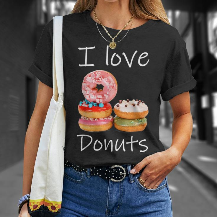 Donut Lover I Love Donuts Doughnut Sprinkles Unisex T-Shirt Gifts for Her