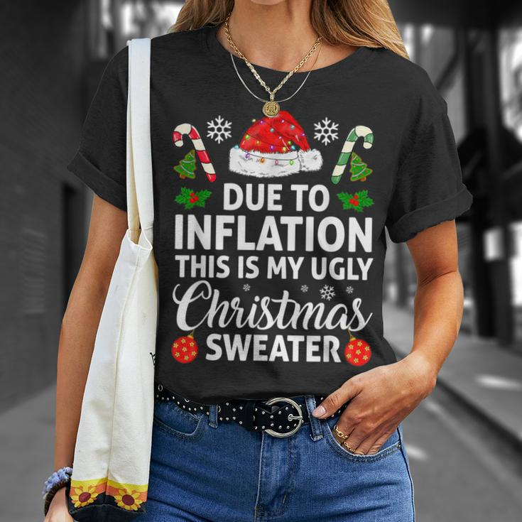 Due To Inflation This Is My Ugly Sweater For Christmas T-Shirt Gifts for Her